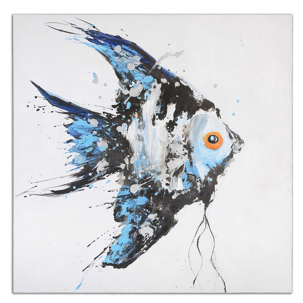 Picture of BLUE ANGELFISH CANVAS 48X48