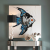 Picture of BLUE ANGELFISH CANVAS 48X48