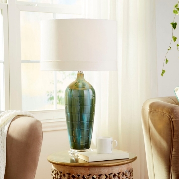 Picture of ELYSIA TURQ GLAZE T-LAMP