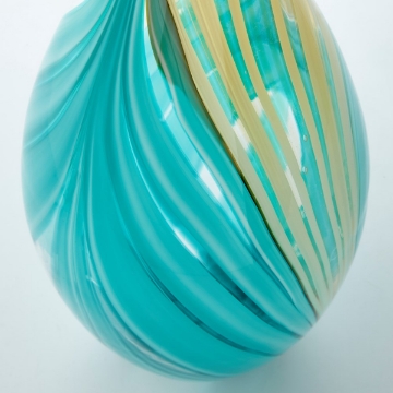 Picture of LG TURQ  PARLOR PALM VASE