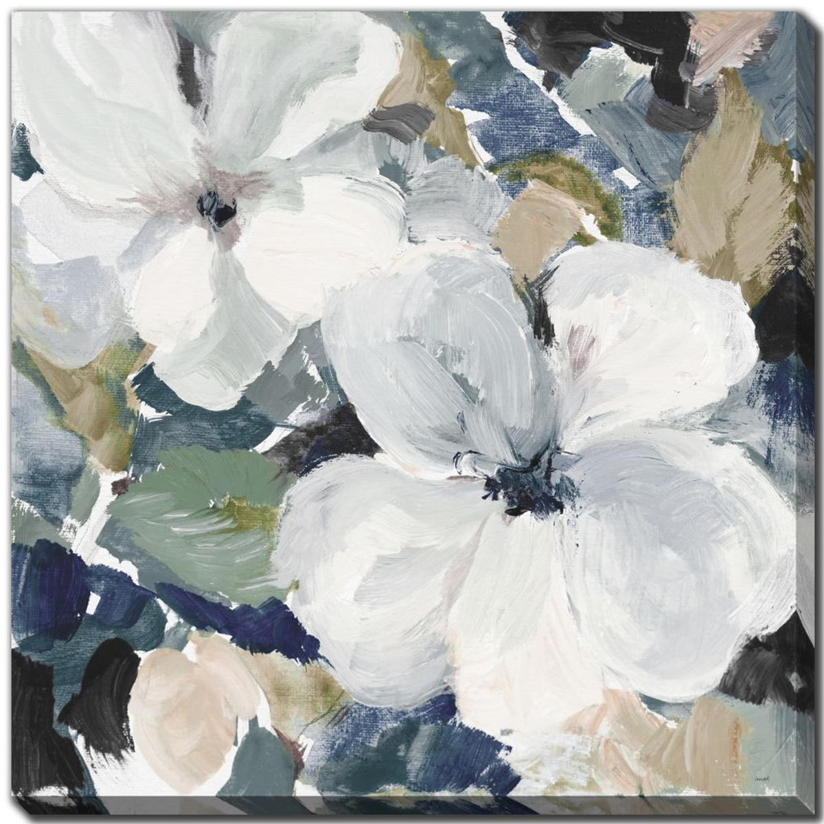 Picture of DARK BEAUTY I FLORAL CANVAS