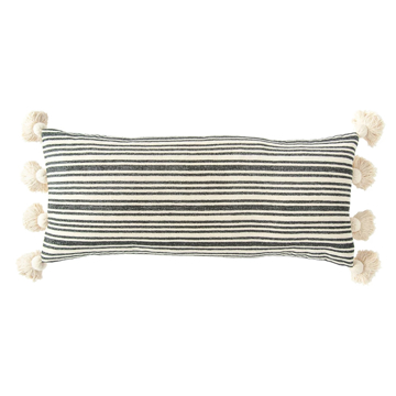 Picture of COTTEN & CHENILLE WOVEN STRIPED PILLOW