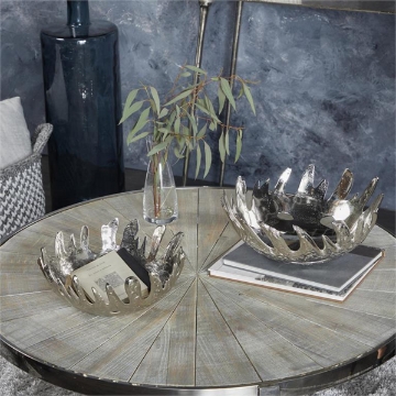 Picture of S/2 ALUMINUM CONTEMP BOWLS