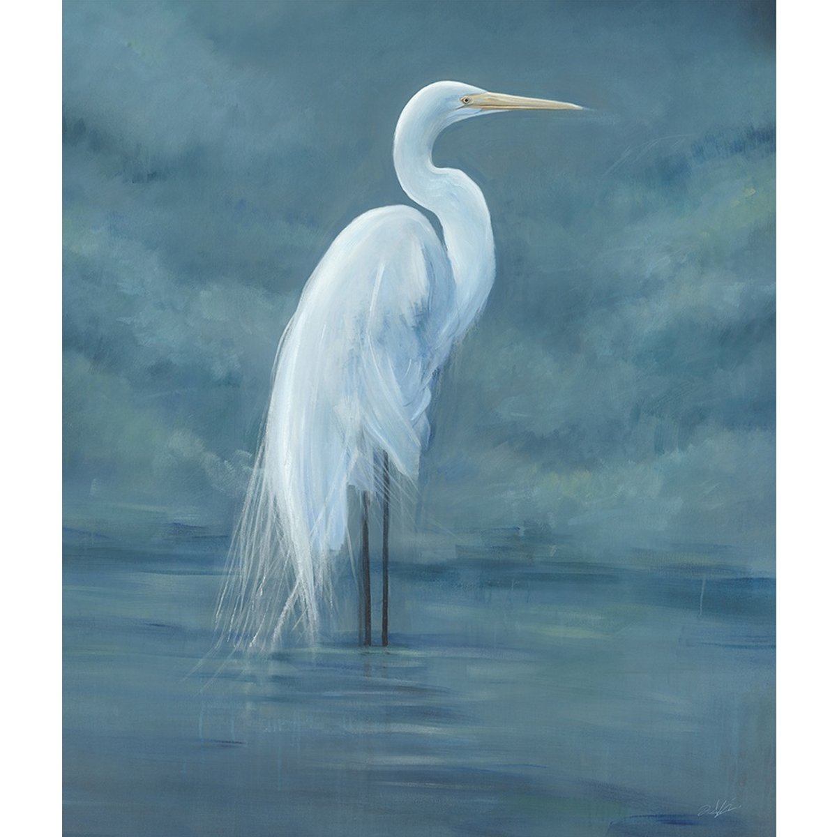 Picture of GREAT WHITE HERON ART