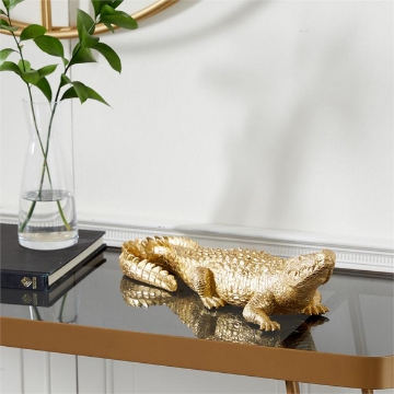 Picture of GOLD CROCODILE SCULPTURE