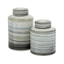 Picture of S/2 GREY FARMHOUSE DECORATIVE JARS