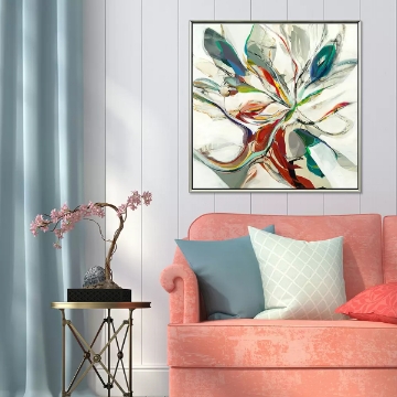 Picture of HALCYON ABSTRACT FLOWER 50X50