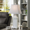 Picture of WHITE SHADE BEACH TABLE LAMP