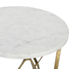Picture of GOLD MARBLE TOP ACCENT TABLE