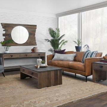 Picture of ABIGAIL 85" LEATHER SOFA