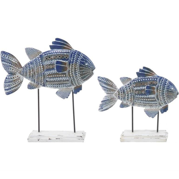 Picture of S/2 METAL FISH DECOR