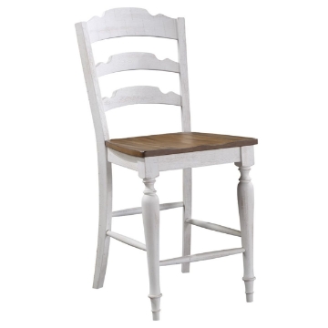 Picture of AUGUSTA WHT LADDERBACK STOOL