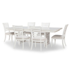 Picture of EDGEWATER WH TRS 7PC W/LADDER BACK CHAIRS