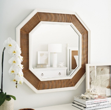 Picture of THALIA OCTAGONAL MIRROR WHITE