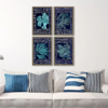 Picture of SEA GARDEN CORAL S/4 PRINTS