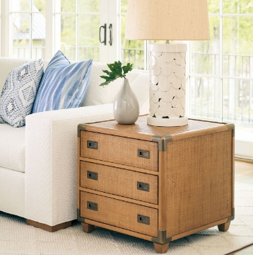 Picture of SAPPHIRE WOVEN TRUNK END TABLE