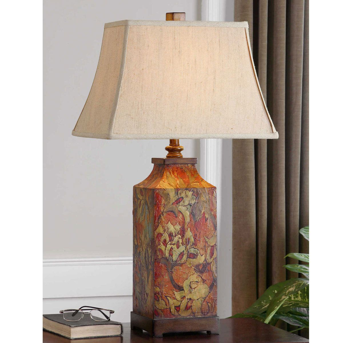 Picture of COLORFUL FLOWERS TABLE LAMP