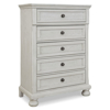 Picture of KENLEY WHT SM 5 DRAWER CHEST