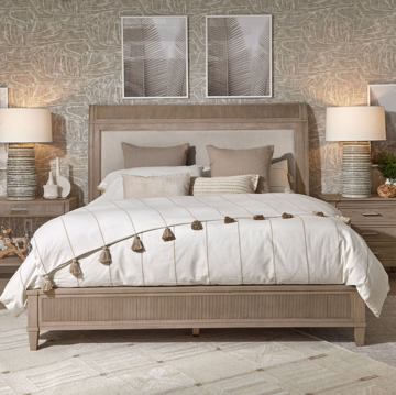 Picture of VITA TAN KING SLEIGH BED