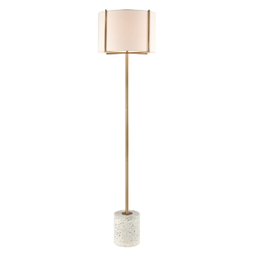 Picture of TRUSSED WHITE CONTEMPORARY FLOOR LAMP
