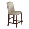 Picture of Xcalibur Upholstered Limed Gray Stool
