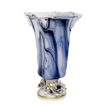 Picture of INFINITY BLUE SWIRL VASE