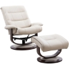 Picture of KNIGHT OYSTER SWIVEL CHAIR WITH OTTOMAN