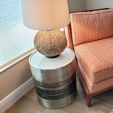 Picture of WOVEN NATURAL RATTAN BALL LAMP