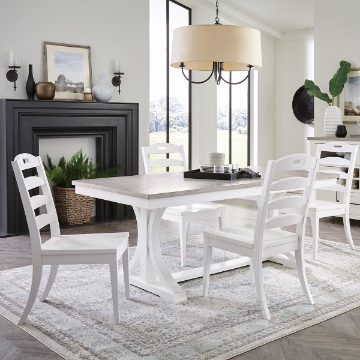 Picture of CORA 5PC TRESTLE DINING SET