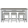 Picture of CORA SOFA TABLE W/3 STOOLS