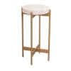 Picture of MARBLE AND GOLD ROUND ACCENT TABLE