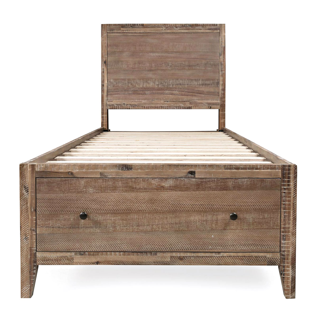 MAXTON TAN TWIN STORAGE BED | Babette's Furniture & Home