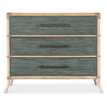 Picture of RETREAT POLE RATTAN BLUE CHEST