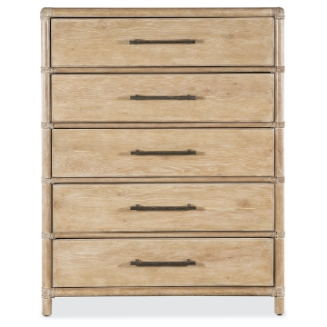 Picture of RETREAT POLE RATTAN 5 DRAWER CHEST