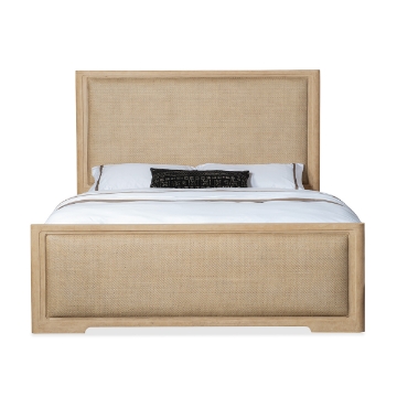 Picture of RETREAT KING RAFFIA PANEL BED