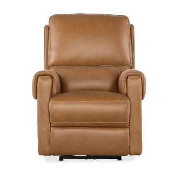 Picture of SOMERS TAN POWER RECLINER WITH POWER HEADREST