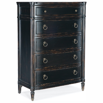 Picture of CHARLESTON BLACK 5 DRAWER CHEST
