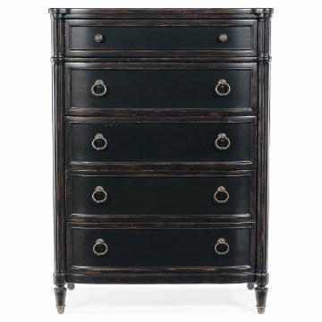 Picture of CHARLESTON BLACK 5 DRAWER CHEST