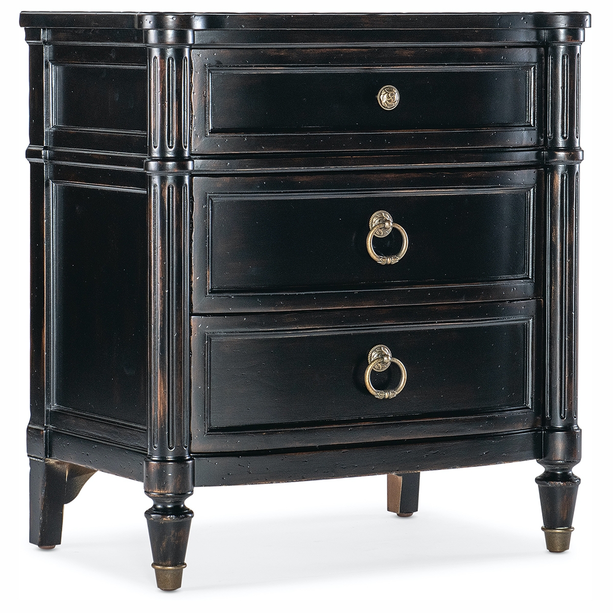 Picture of CHARLESTON BLACK 3 DRAWER NIGHTSTAND