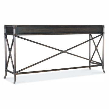 Picture of RETREAT BLACK RATTAN CONSOLE