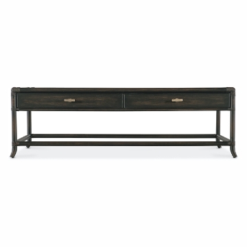 Picture of RETREAT BLACK RATTAN COCKTAIL TABLE