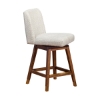 Picture of ISABELLA BROWN OAK AND BEIGE 26" COUNTER STOOL