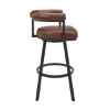 Picture of MAGNOLIA BLACK AND COFFEE 30" BARSTOOL