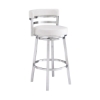 Picture of MADRID STEEL AND WHITE 30" BARSTOOL