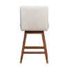 Picture of ISABELLA BROWN OAK AND BEIGE 30" BARSTOOL