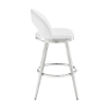 Picture of CHARLOTTE STEEL AND WHITE 26" COUNTER STOOL