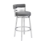 Picture of MADRID STEEL AND GREY 26" COUNTER STOOL
