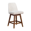 Picture of AMELIA BROWN OAK AND BEIGE 26" COUNTER STOOL