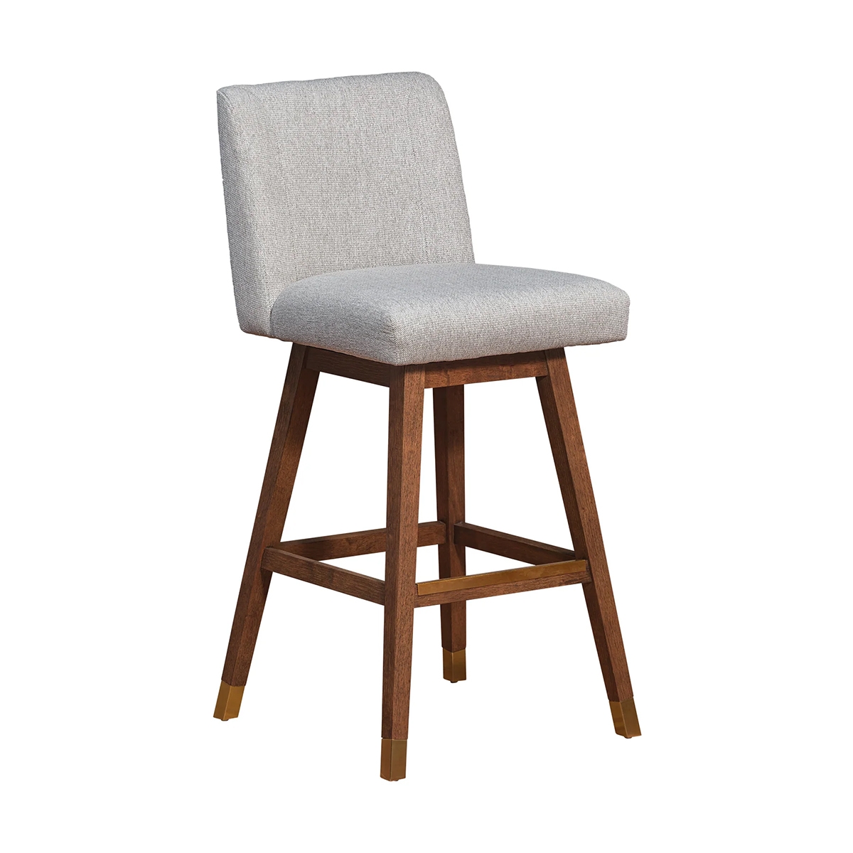 Picture of ISABELLA BROWN OAK AND TAUPE 26" COUNTER STOOL