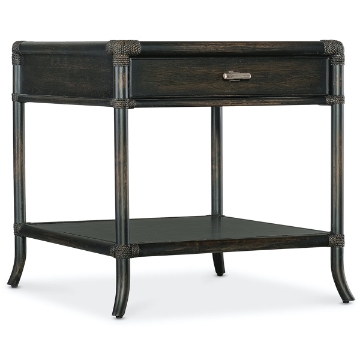 Picture of RETREAT BLACK RATTAN END TABLE